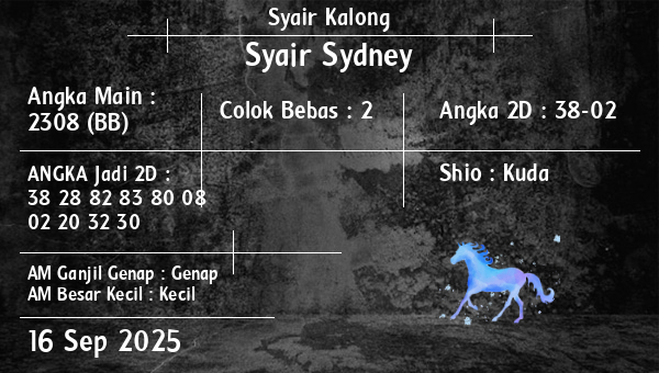 Syair Kalong - Syair Sydney
